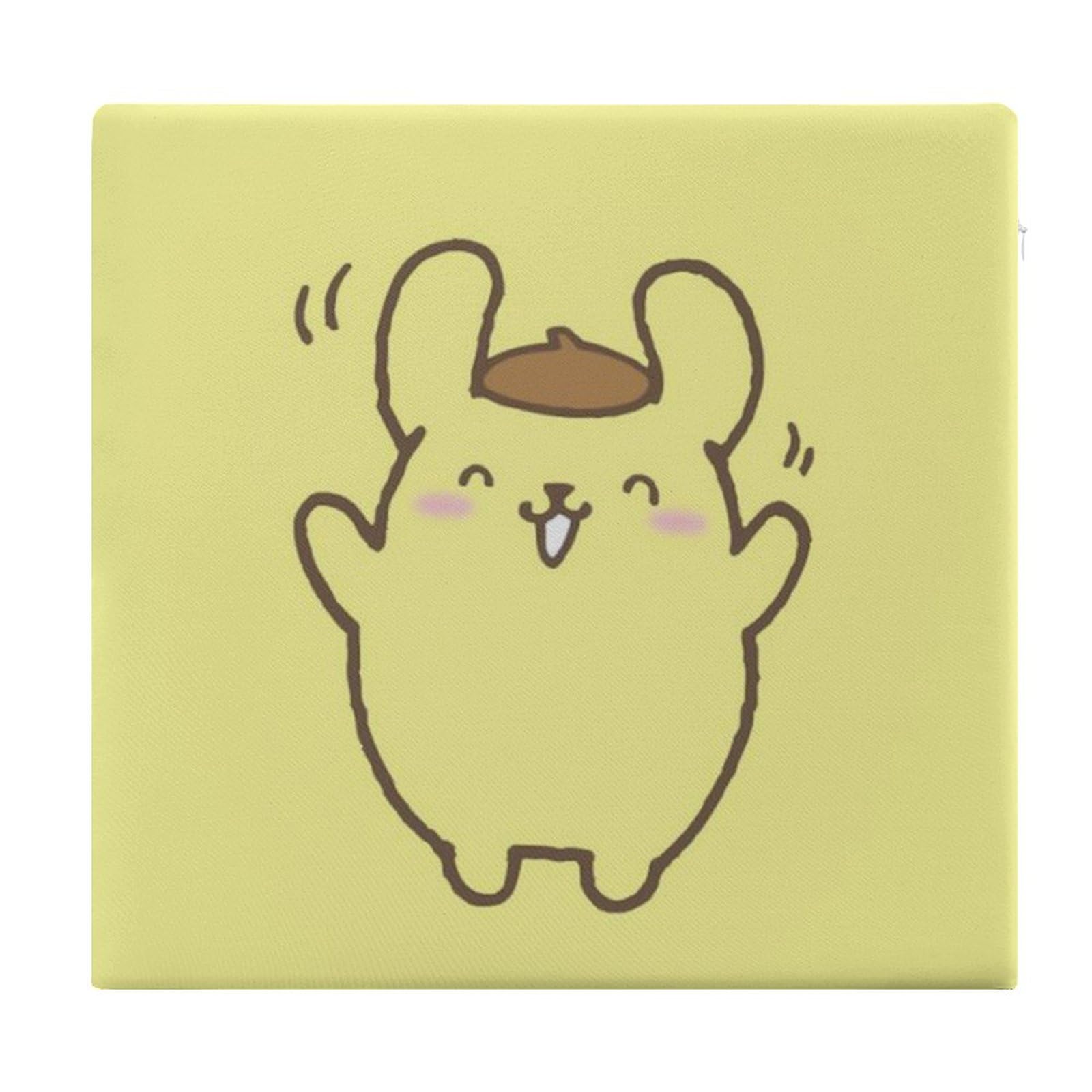 Amazon.co.jp: ポムポムプリン 座布団 クッション やさしい座り心地